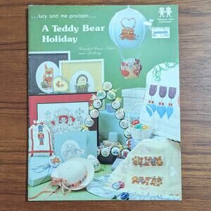 Teddy Bear Holiday Counted Cross Stitch Pattern Book 1982
